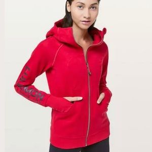 Worn ONCE! Lululemon 20yr. Anniv. Red Scuba Hoodie